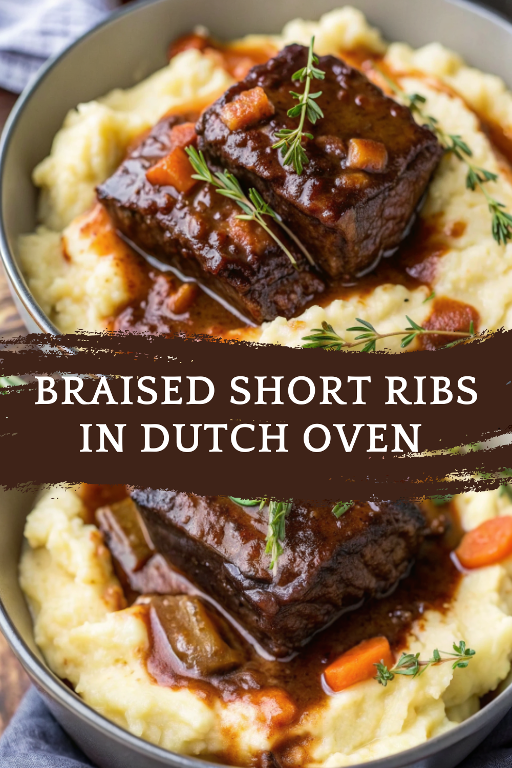 Braised Short Ribs in Dutch Oven – Tender, Flavorful, and Comforting