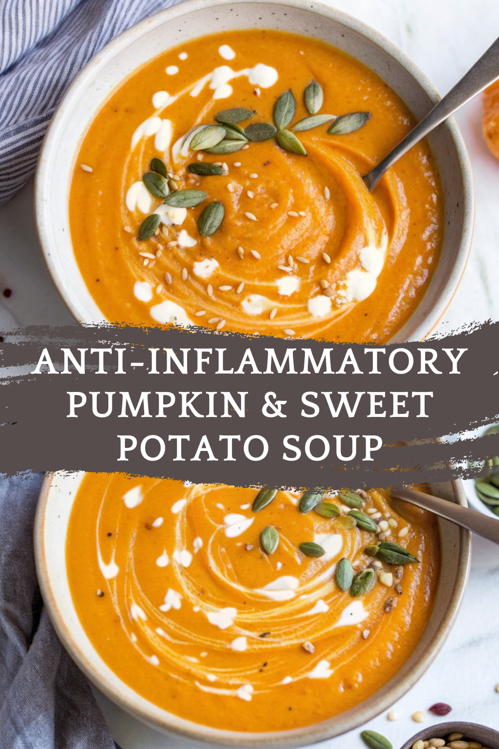 Anti-Inflammatory Pumpkin & Sweet Potato Soup – Cozy, Creamy, and Nourishing