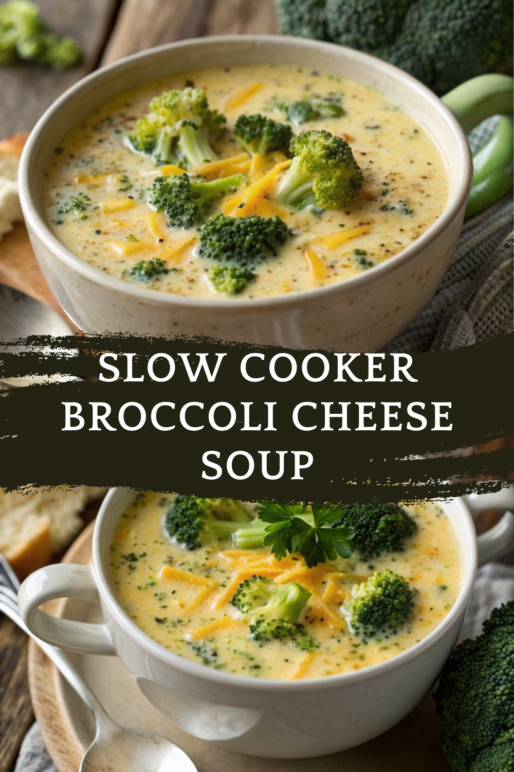 Slow Cooker Broccoli Cheese Soup