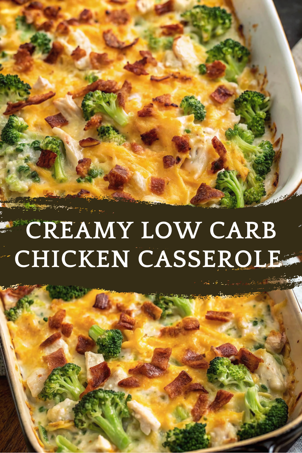 Creamy Low Carb Chicken Casserole – Cheesy, Hearty & Keto-Friendly