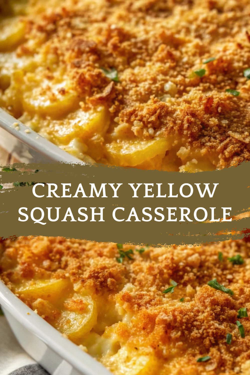Creamy Yellow Squash Casserole with Ritz Topping