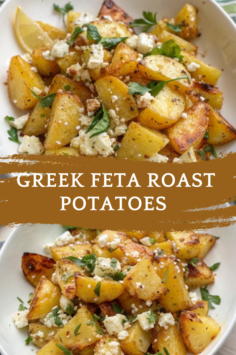 Greek Feta Roast Potatoes – Crispy, Tangy, and Packed with Mediterranean Flavor