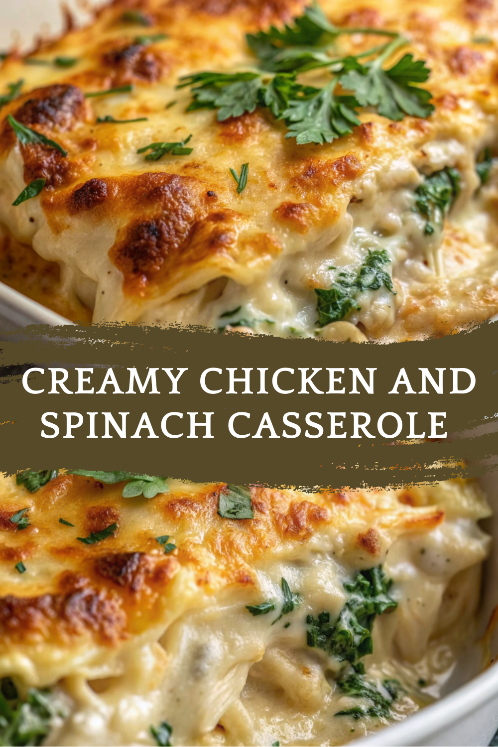 Creamy Chicken and Spinach Casserole | Comfort Food Classic