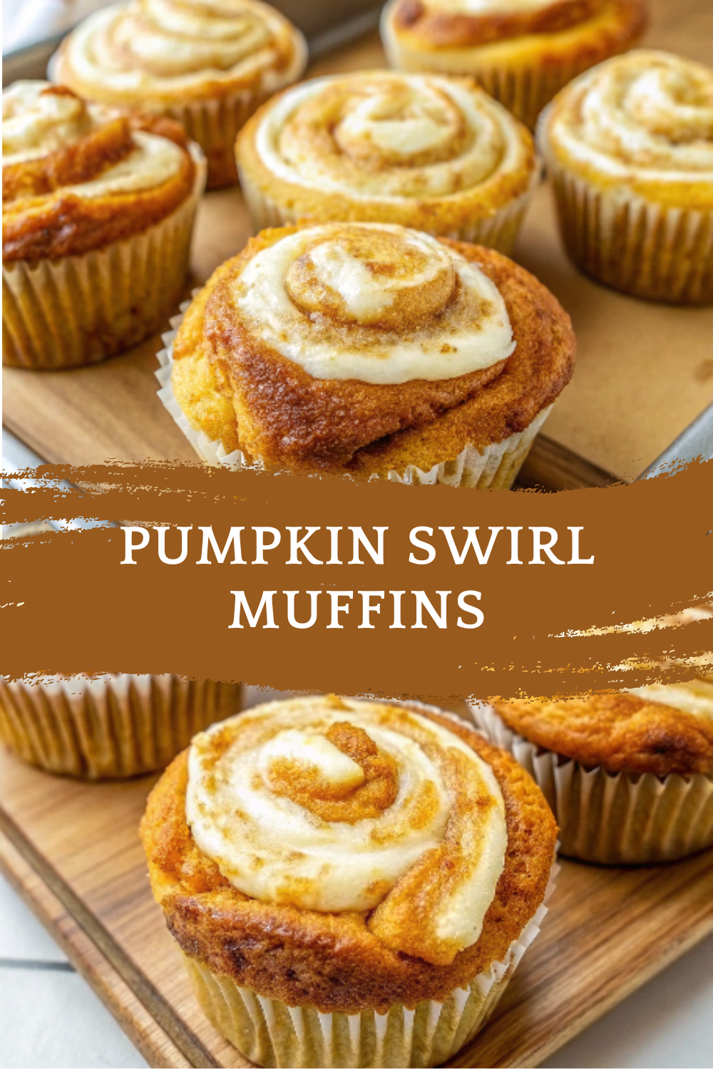 Pumpkin Swirl Muffins | Moist, Spiced & Creamy Fall Treat