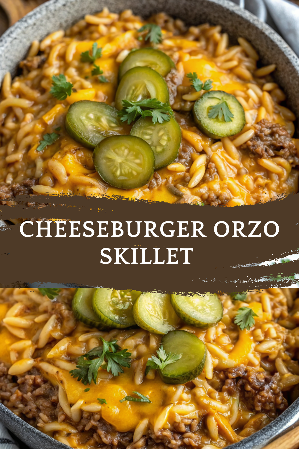 One-Pot Cheeseburger Orzo Skillet | Easy 30-Minute Comfort Food