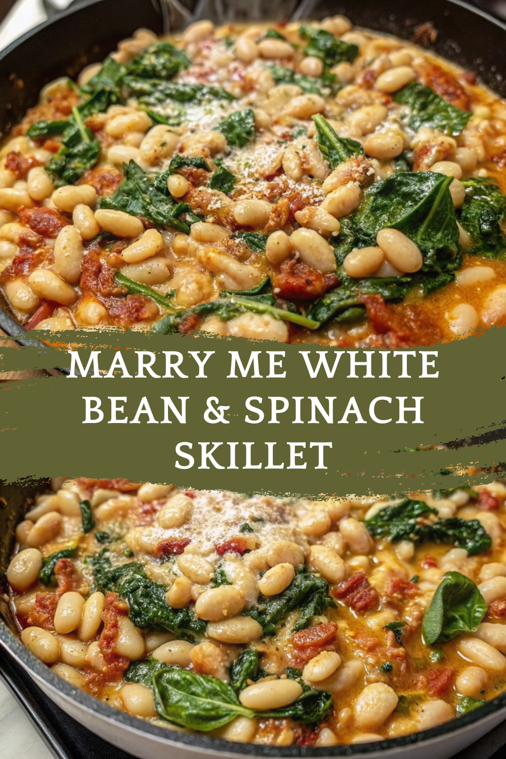 Easy Marry Me White Bean & Spinach Skillet – Quick & Healthy Weeknight Dinner