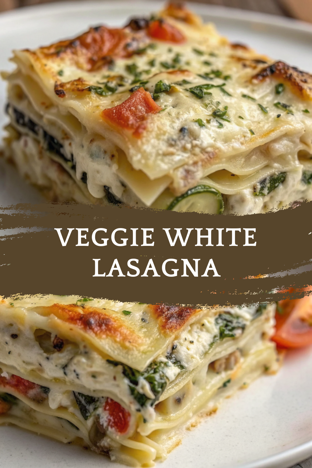 Loaded Veggie White Lasagna | Creamy & Cheesy Comfort Food