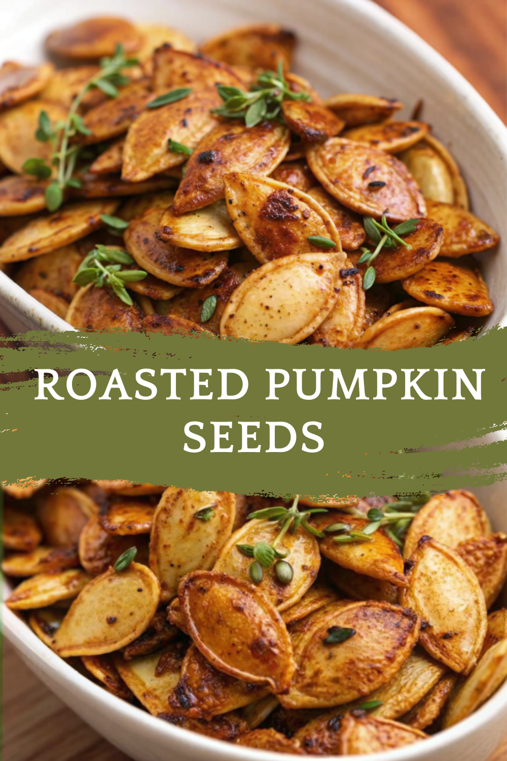 Roasted Pumpkin Seeds with Honey Mustard and Thyme – A Sweet & Savory Snack