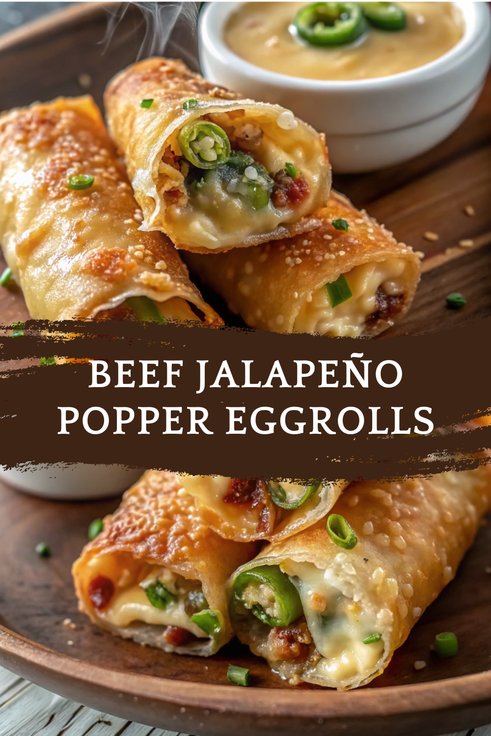 Beef Jalapeño Popper Eggrolls – Crispy, Cheesy & Full of Fiery Flavor!