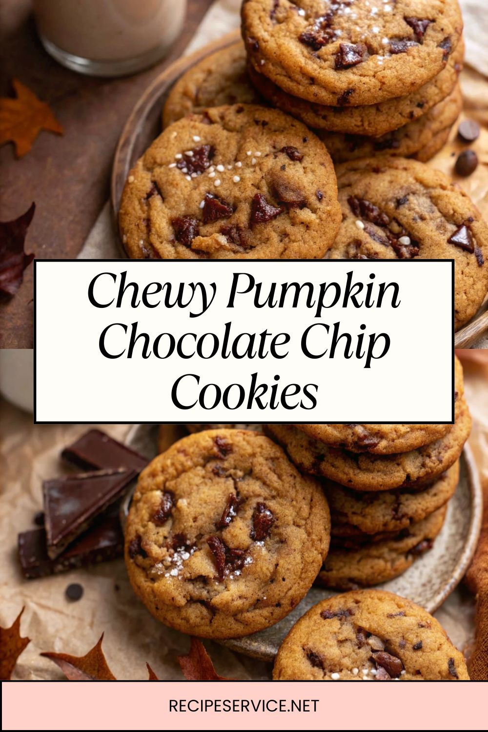 Chewy Pumpkin Chocolate Chip Cookies | Fall’s Coziest Cookie Ever