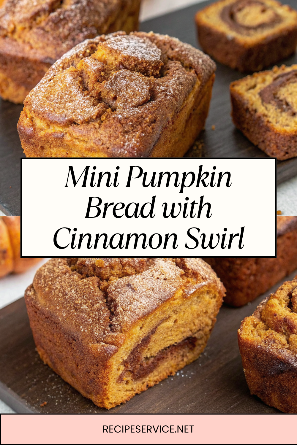 Mini Pumpkin Bread with Cinnamon Swirl | Cozy Fall Baking