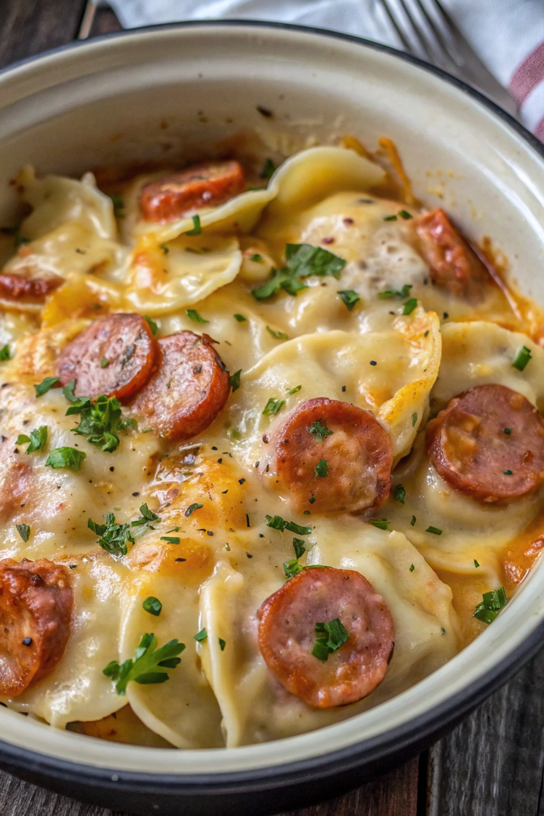 The Best Crockpot Pierogi Casserole with Kielbasa – Creamy, Cheesy, and Effortless Comfort Food