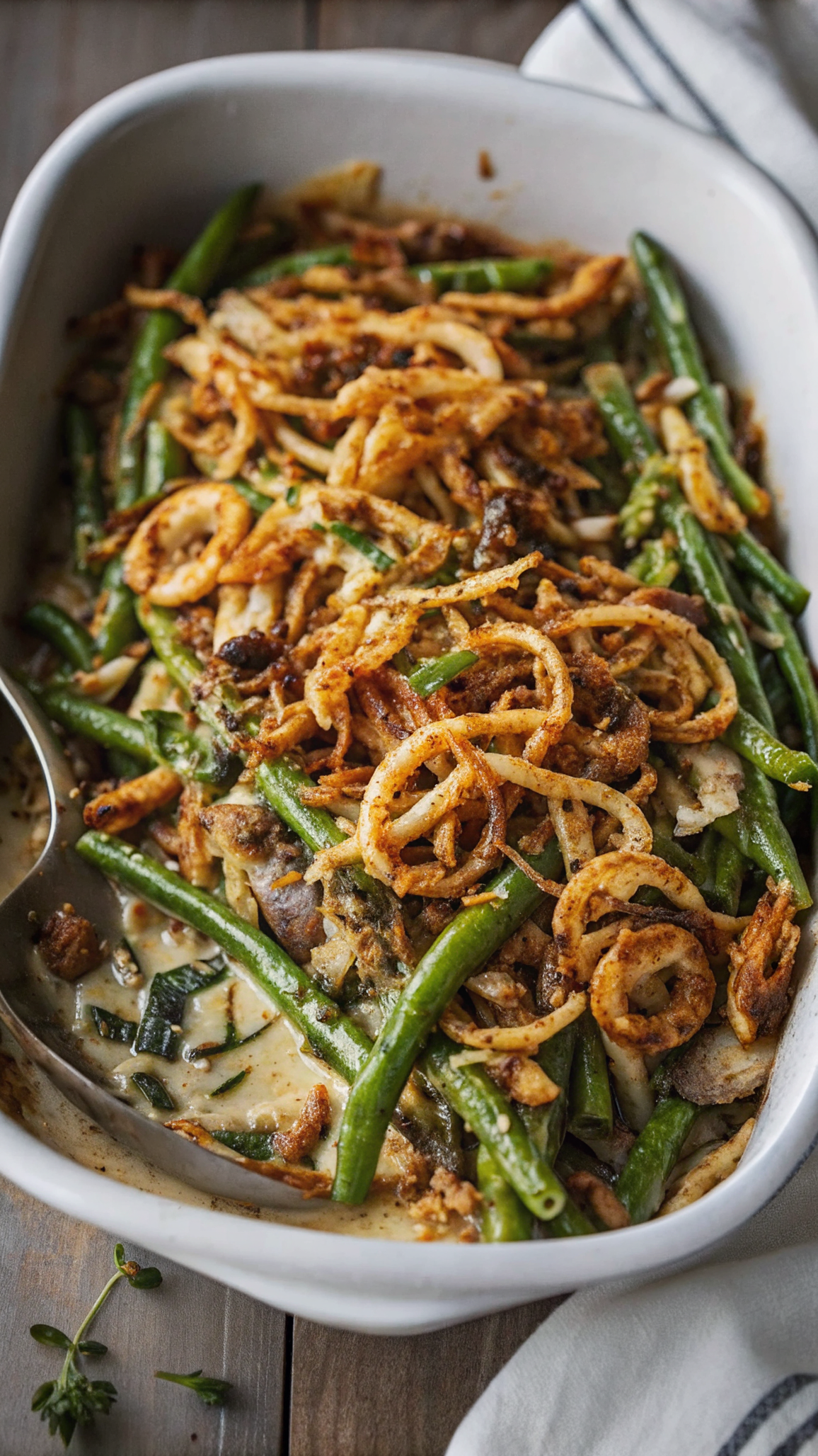 BA’s Best Green Bean Casserole – A Fresh, Creamy, and Crispy Holiday Favorite