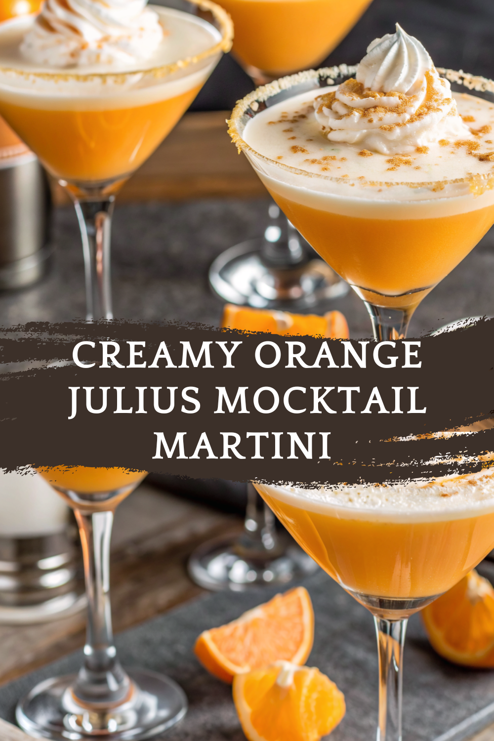Creamy Orange Julius Mocktail Martini – A Refreshing, Non-Alcoholic Treat