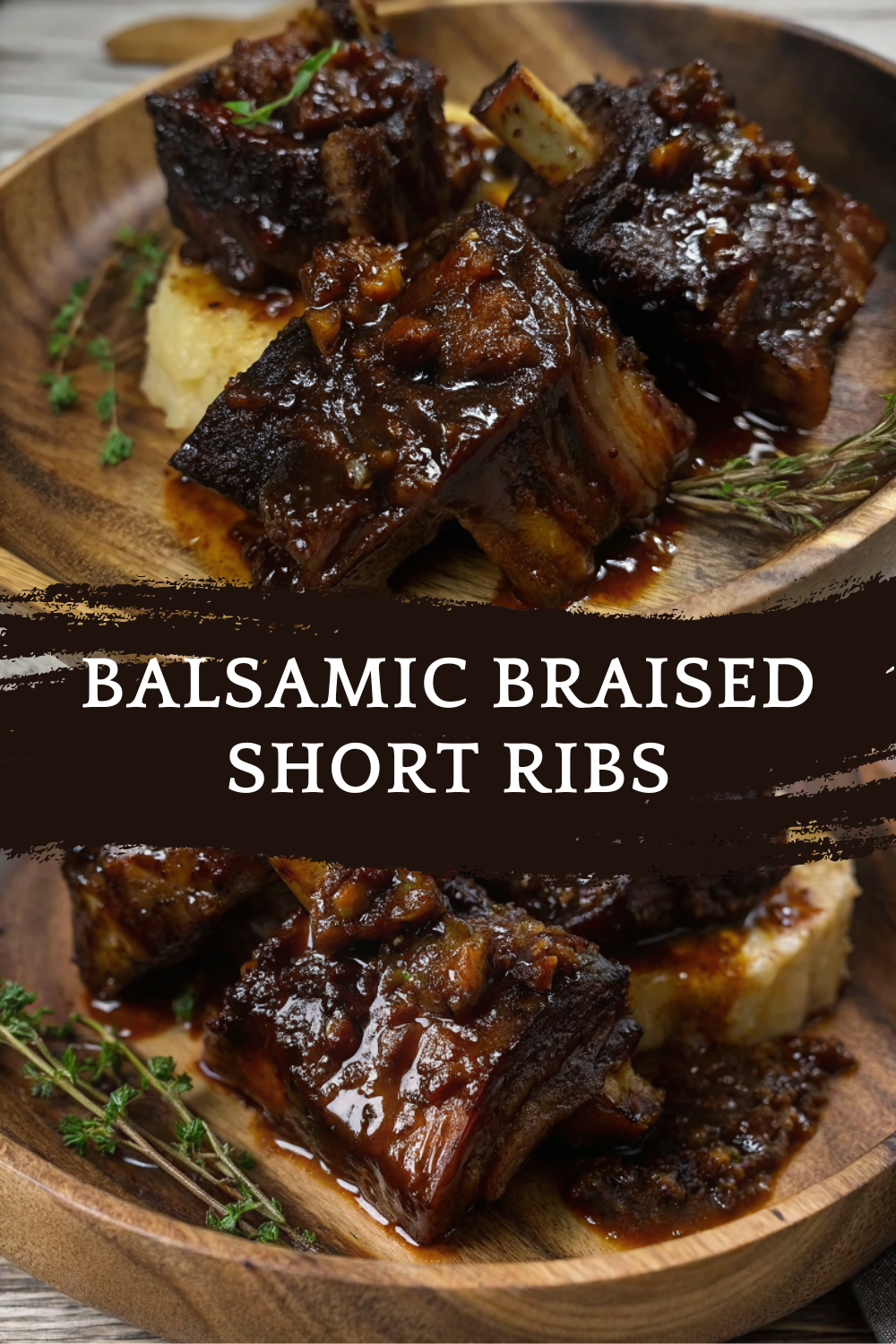 Balsamic Braised Short Ribs (Non-Alcoholic Version)