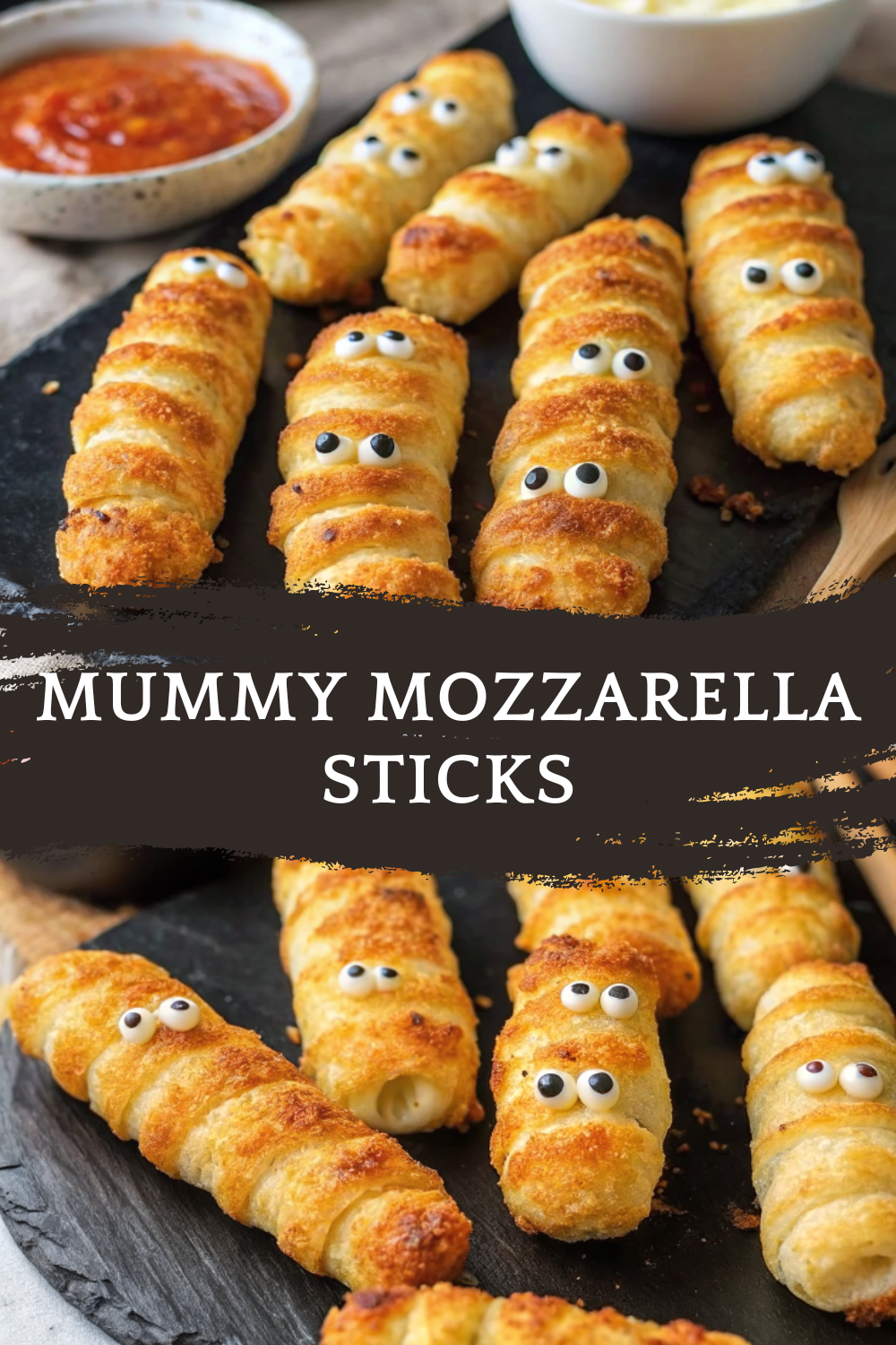 Mummy Mozzarella Sticks – Spooky, Cheesy & Frightfully Fun Halloween Snack!