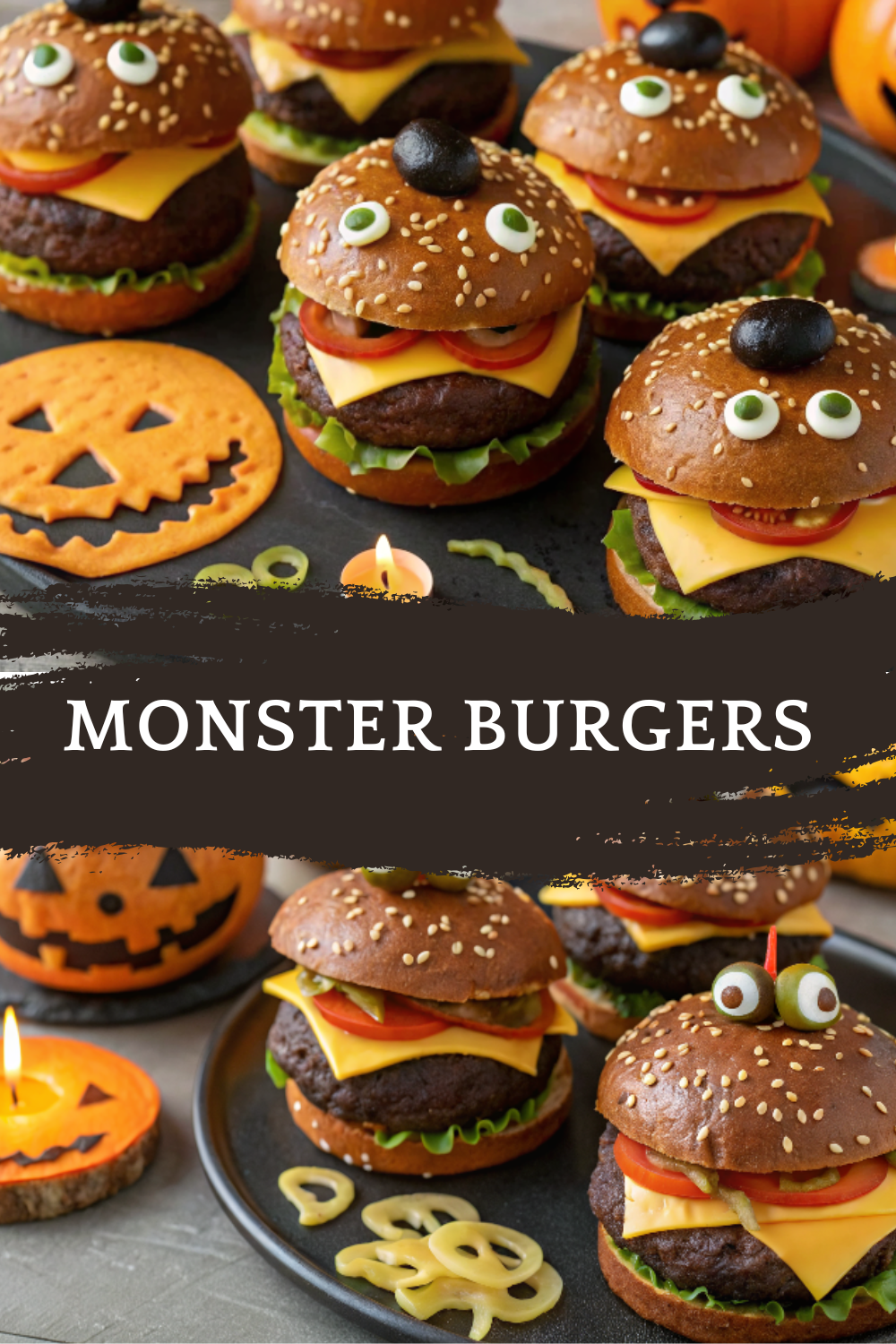 Monster Burgers | Fun & Spooky Halloween Dinner Idea
