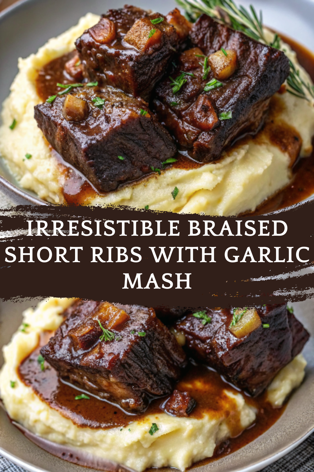 Irresistible Braised Short Ribs with Garlic Mash – Easy & Delicious!