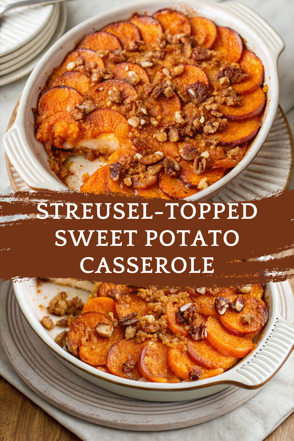 Streusel-Topped Sweet Potato Casserole – A Cozy, Creamy, and Crunchy Holiday Classic