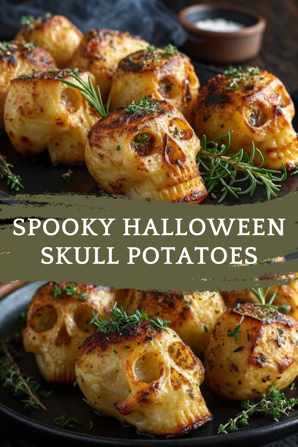 Spooky Halloween Skull Potatoes – Crispy, Creepy & Perfect for Grown-Up Gatherings!