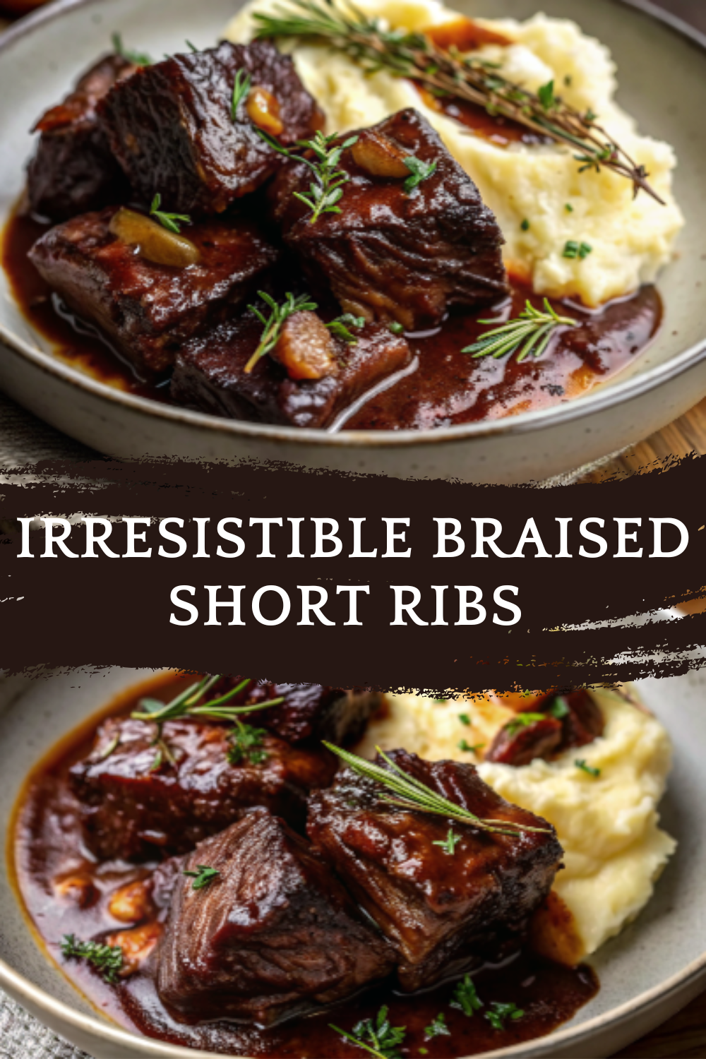 Irresistible Braised Short Ribs with Red Grape Jus & Garlic Mash – Easy & Delicious!