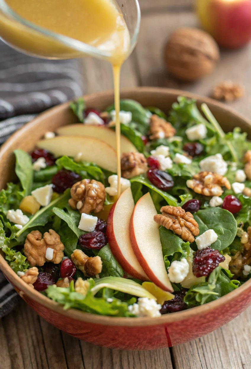 Apple Cranberry Walnut Salad Recipe — A Fresh, Crunchy, and Festive Favorite