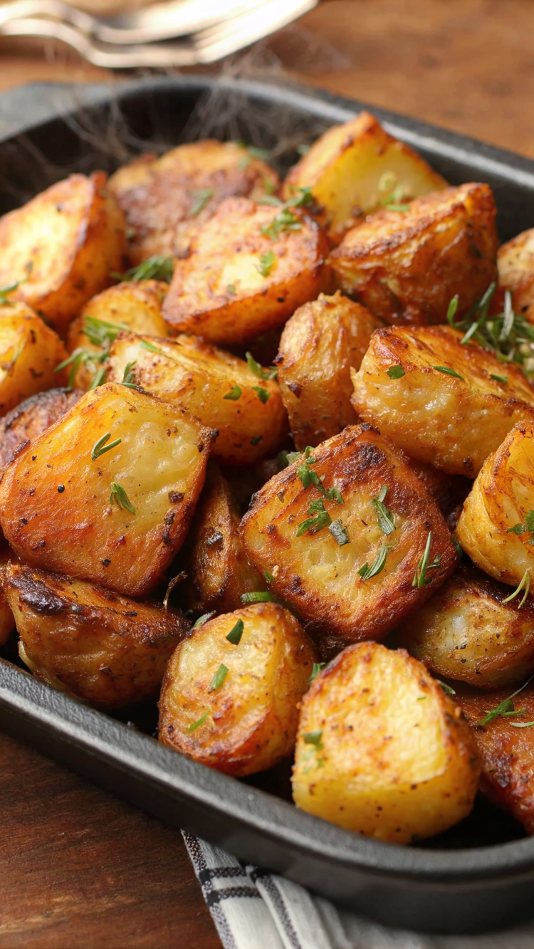 The Best Crispy Roast Potatoes Ever – Golden, Crunchy & Fluffy Inside