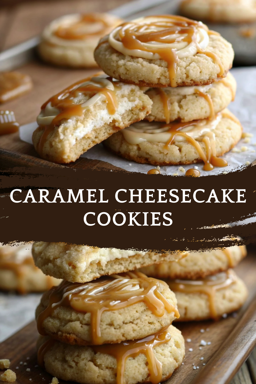 Caramel Cheesecake Cookies – Soft & Gooey Dessert Bites