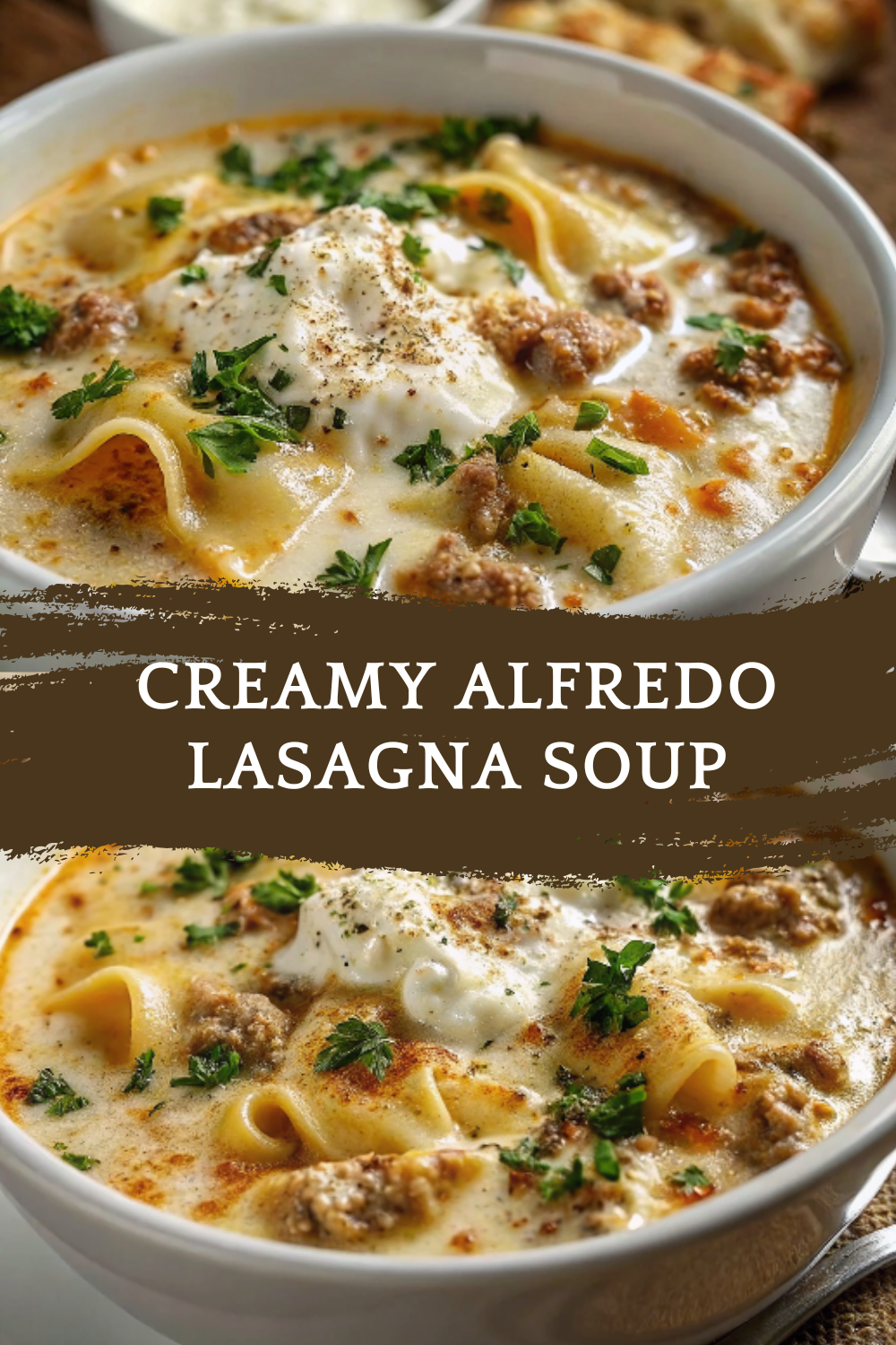 Creamy Alfredo Lasagna Soup – Cozy Comfort in a Bowl
