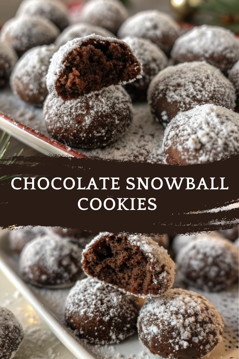 Chocolate Snowball Cookies – Soft, Fudgy & Snow-Dusted