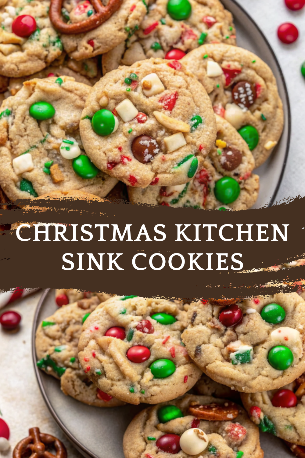 Christmas Kitchen Sink Cookies – Sweet, Salty & Holiday-Loaded