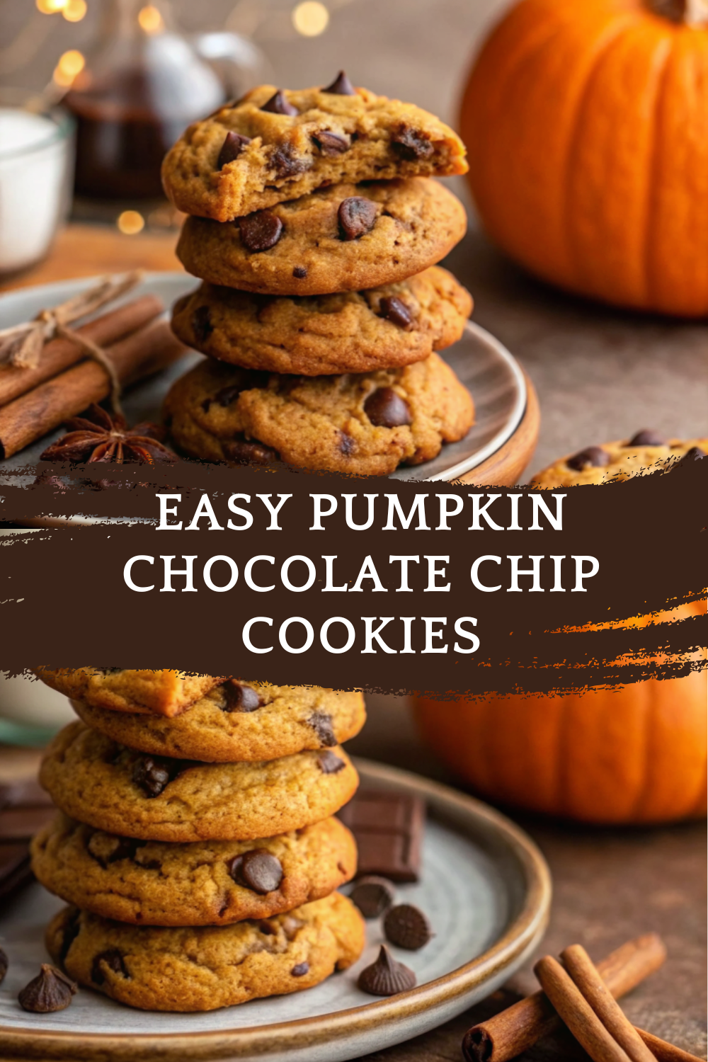 Easy Pumpkin Chocolate Chip Cookies – Soft, Chewy & Perfectly Spiced Fall Treat