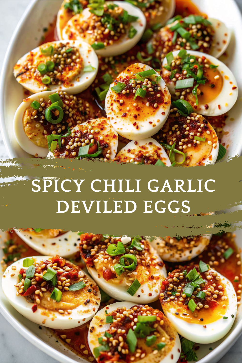 Spicy Chili Garlic Deviled Eggs – A Bold, Creamy & Flavor-Packed Twist on the Classic Appetizer
