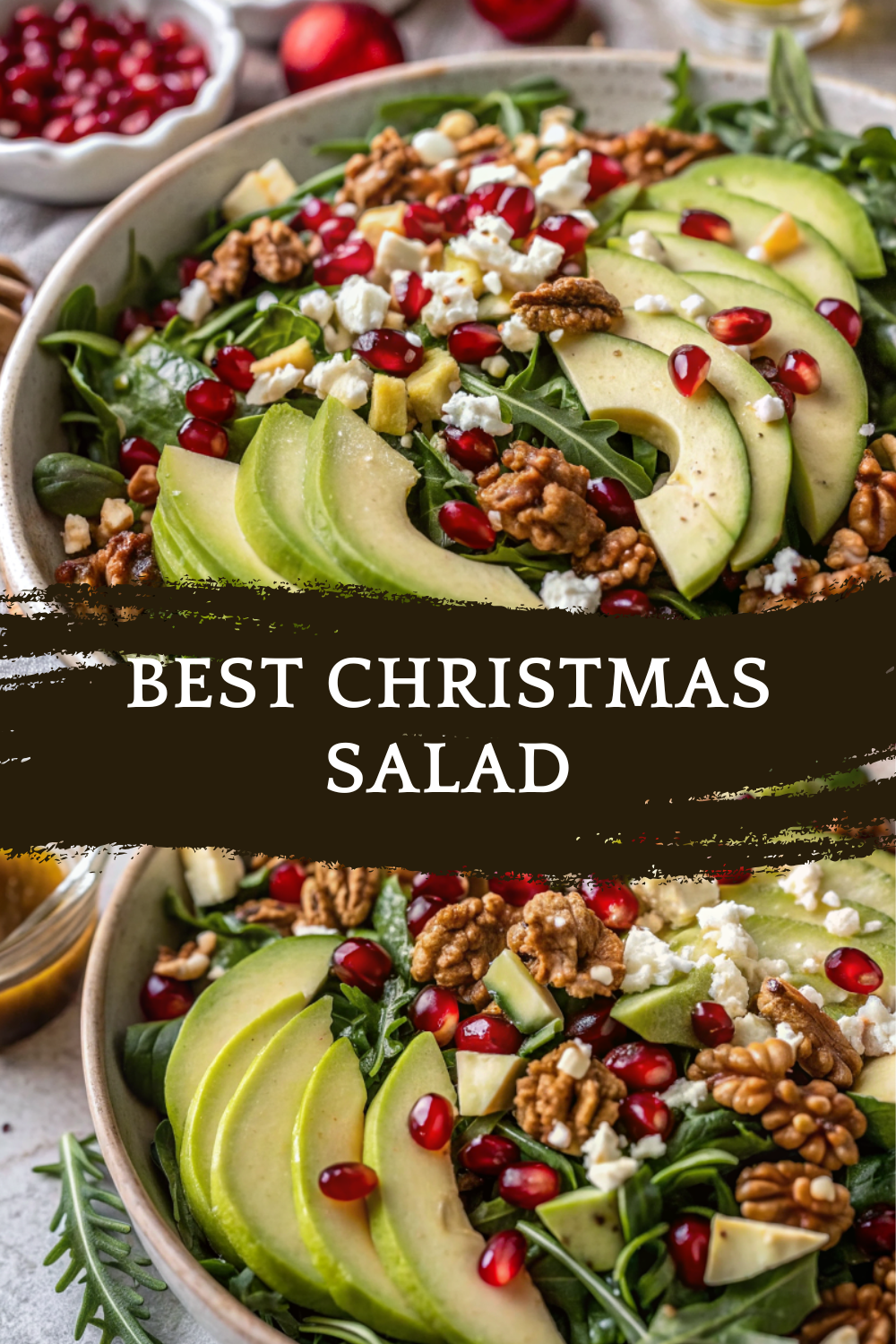 Best Christmas Salad with Honey Mustard Dressing