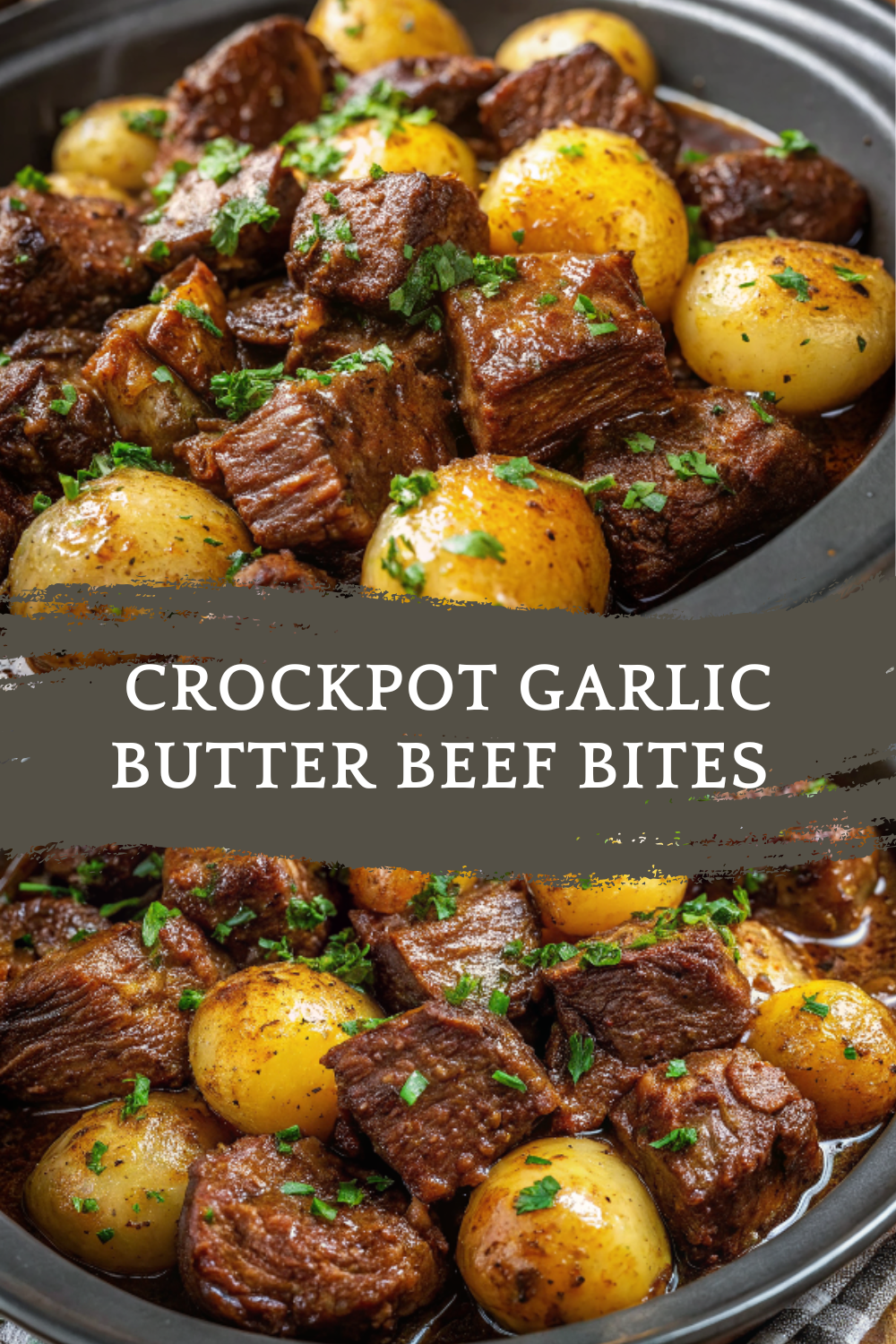 Crockpot Garlic Butter Beef Bites with Potatoes – Tender, Juicy & Effortlessly Delicious