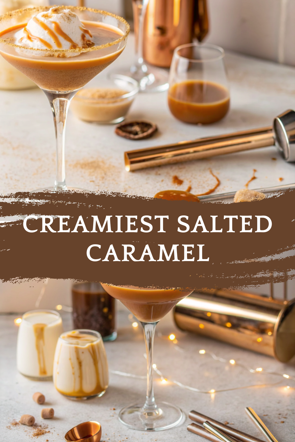Creamiest Salted Caramel “Baileys” Mocktini – Non-Alcoholic, Rich & Dreamy