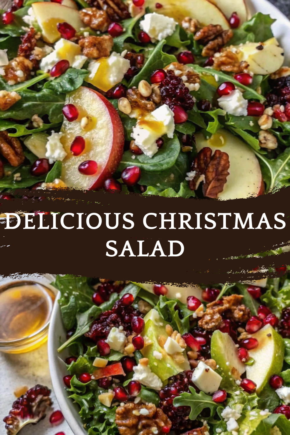 Delicious Christmas Salad with Honey Mustard Dressing