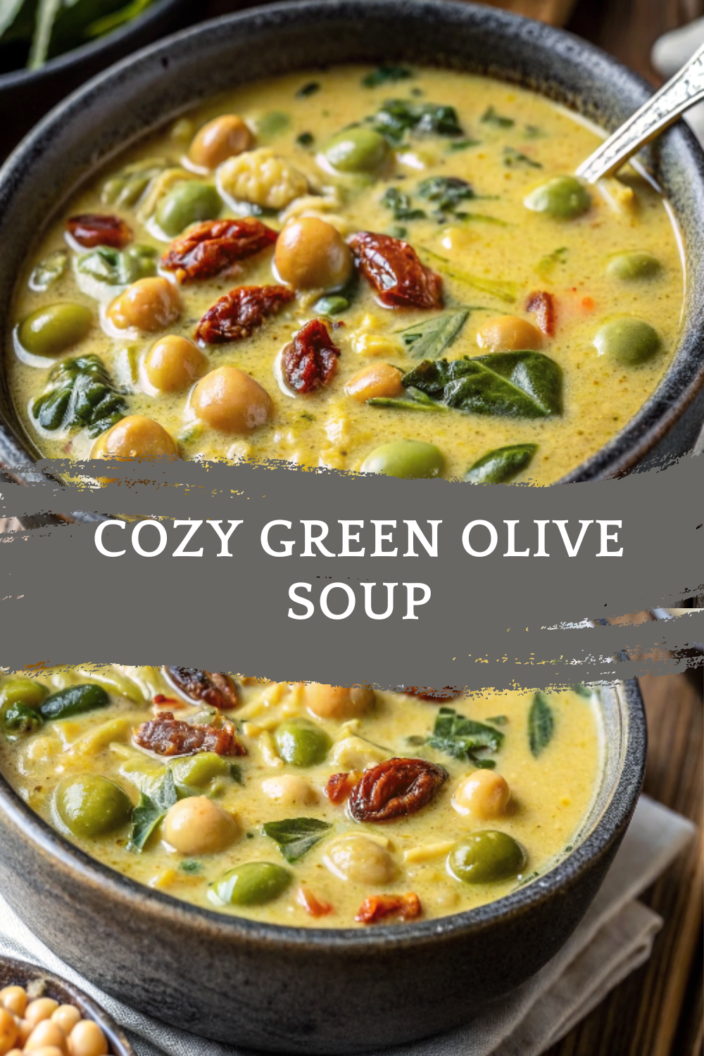 Cozy Green Olive Soup for Winter Warmth – Comforting, Savory & Nourishing