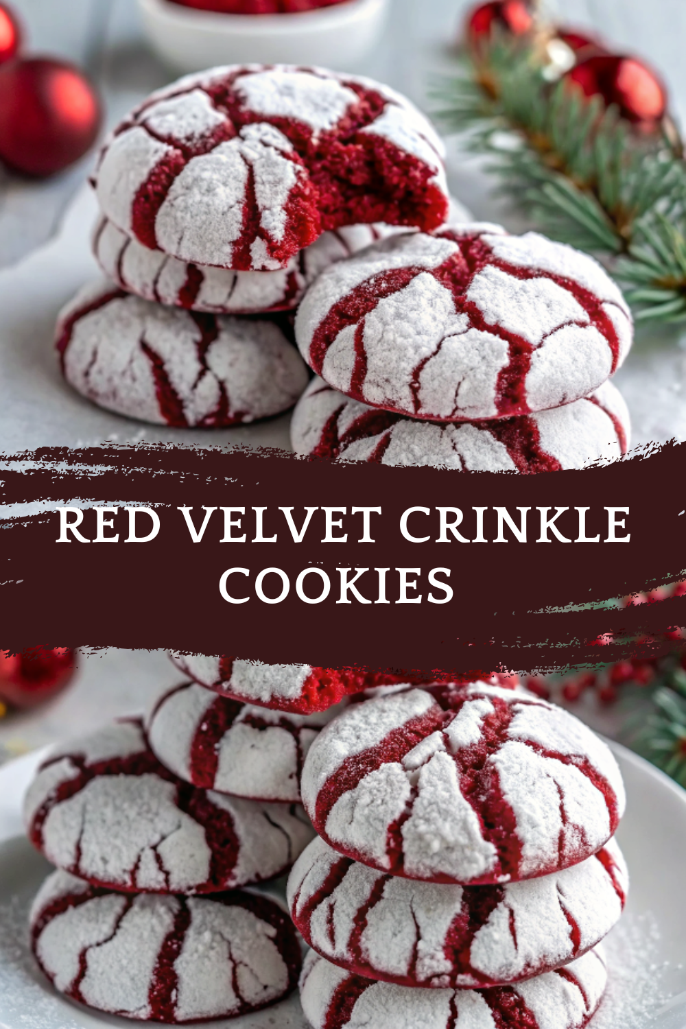 Red Velvet Crinkle Cookies – Festive and Fudgy