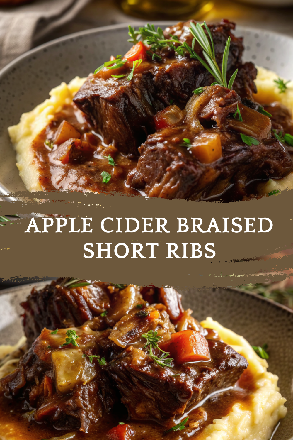 Apple Cider Braised Short Ribs – Melt-In-Your-Mouth Beef in a Sweet-Savory Fall Comfort Sauce