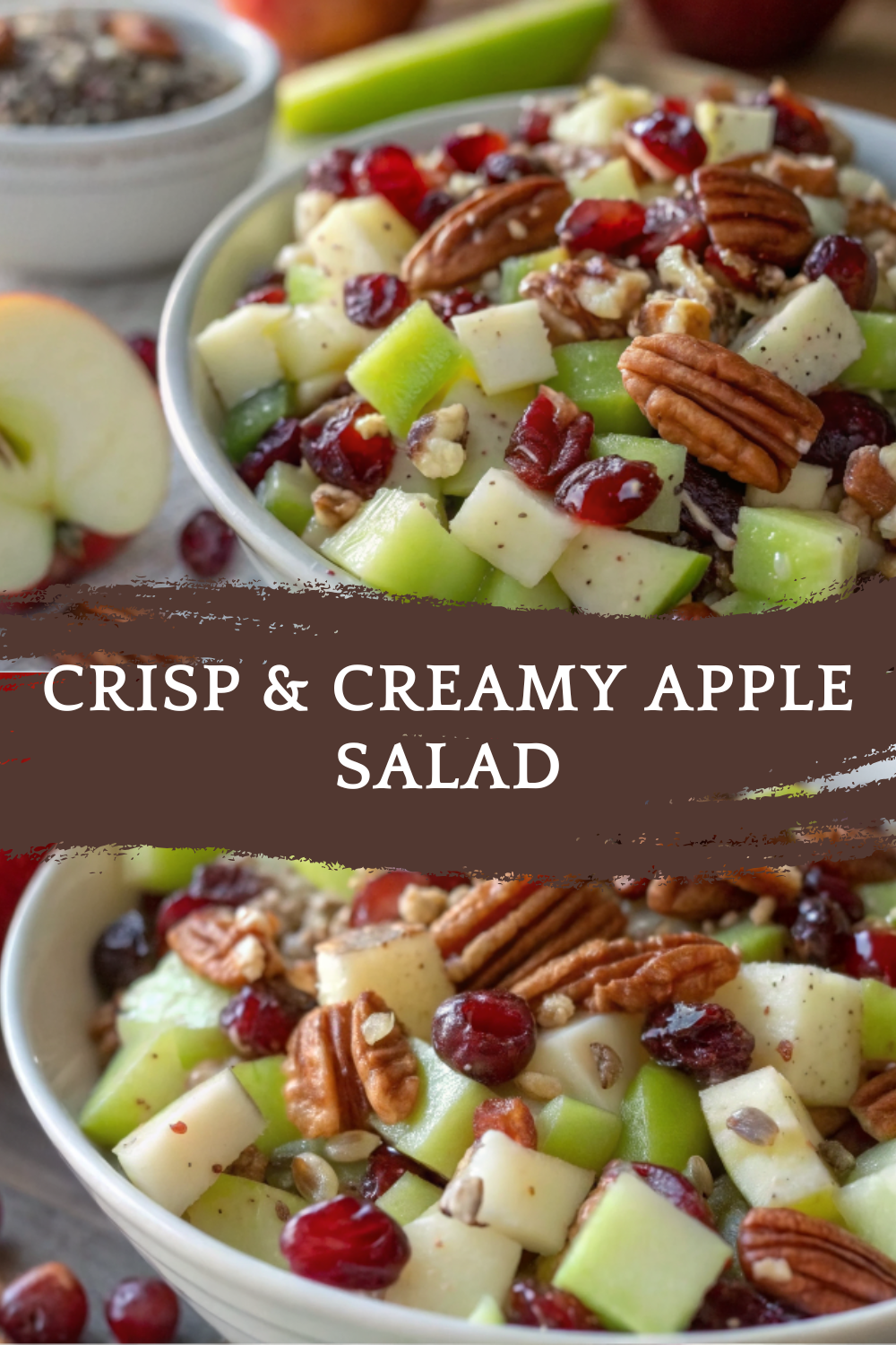 Crisp & Creamy Apple Salad — Fresh, Sweet, and Crunchy Perfection