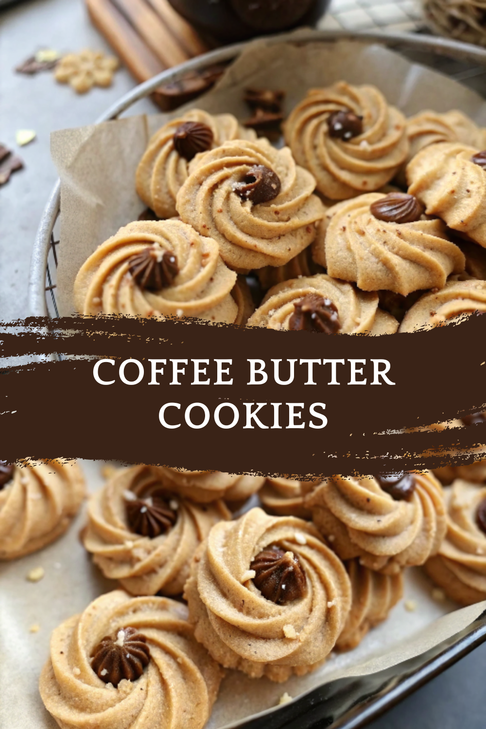 Coffee Butter Cookies – Soft, Melting & Rich with Coffee Flavor