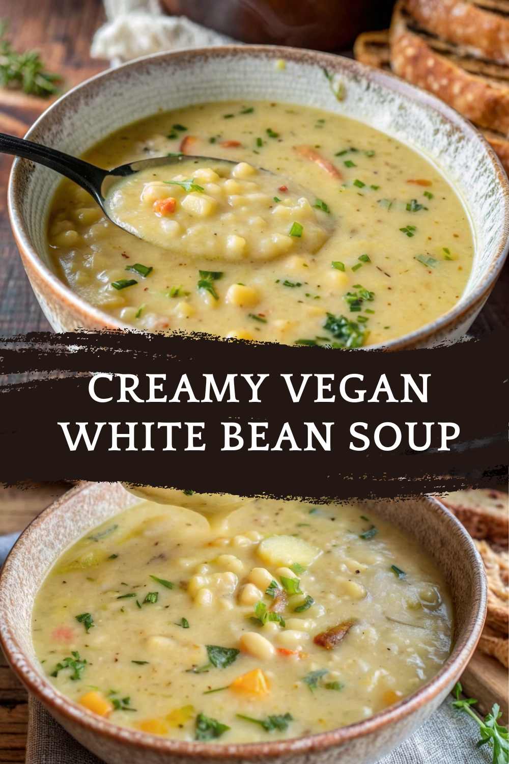 Creamy Vegan White Bean Soup – Cozy, Silky & Comforting Plant-Based Goodness
