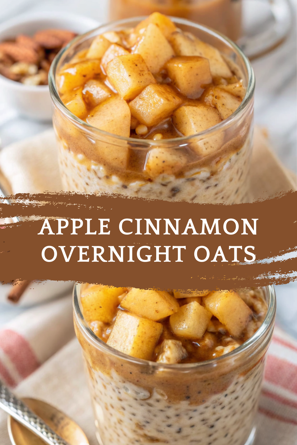 Apple Cinnamon Overnight Oats – Cozy, Creamy and Classic Breakfast