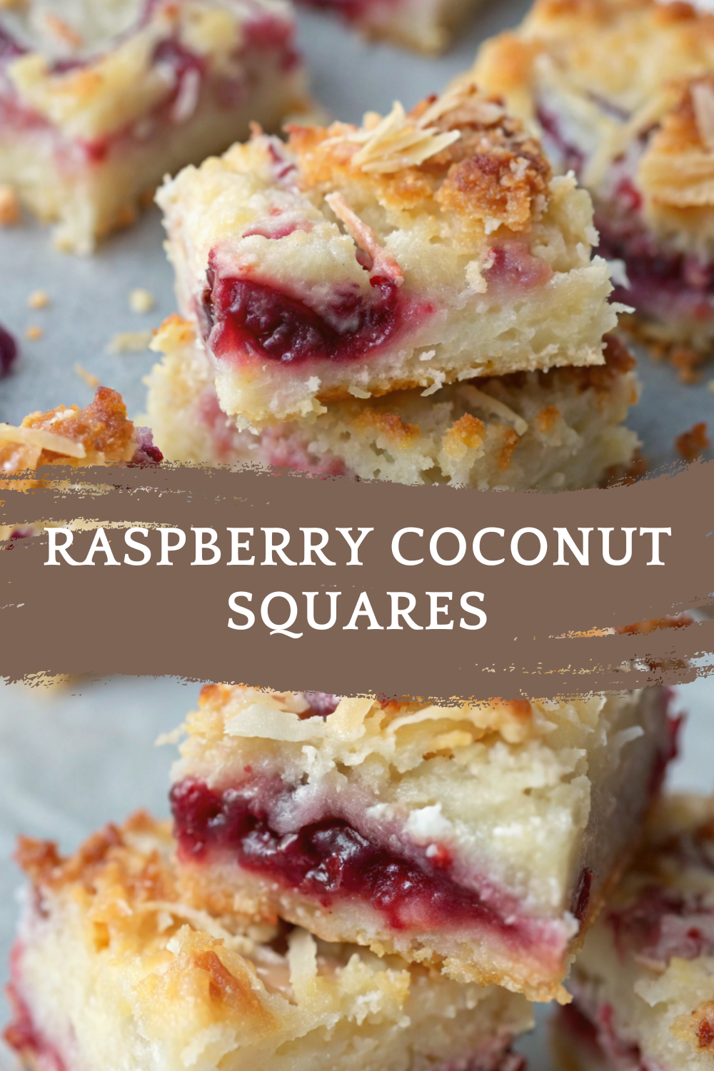 Raspberry Coconut Squares – Keto, Low Carb and Irresistibly Chewy