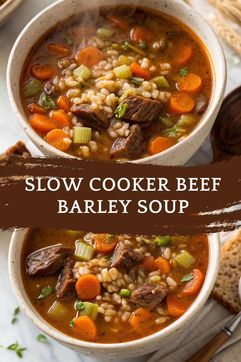 Slow Cooker Beef Barley Soup – Hearty, Cozy, and Full of Rich Beef Flavor