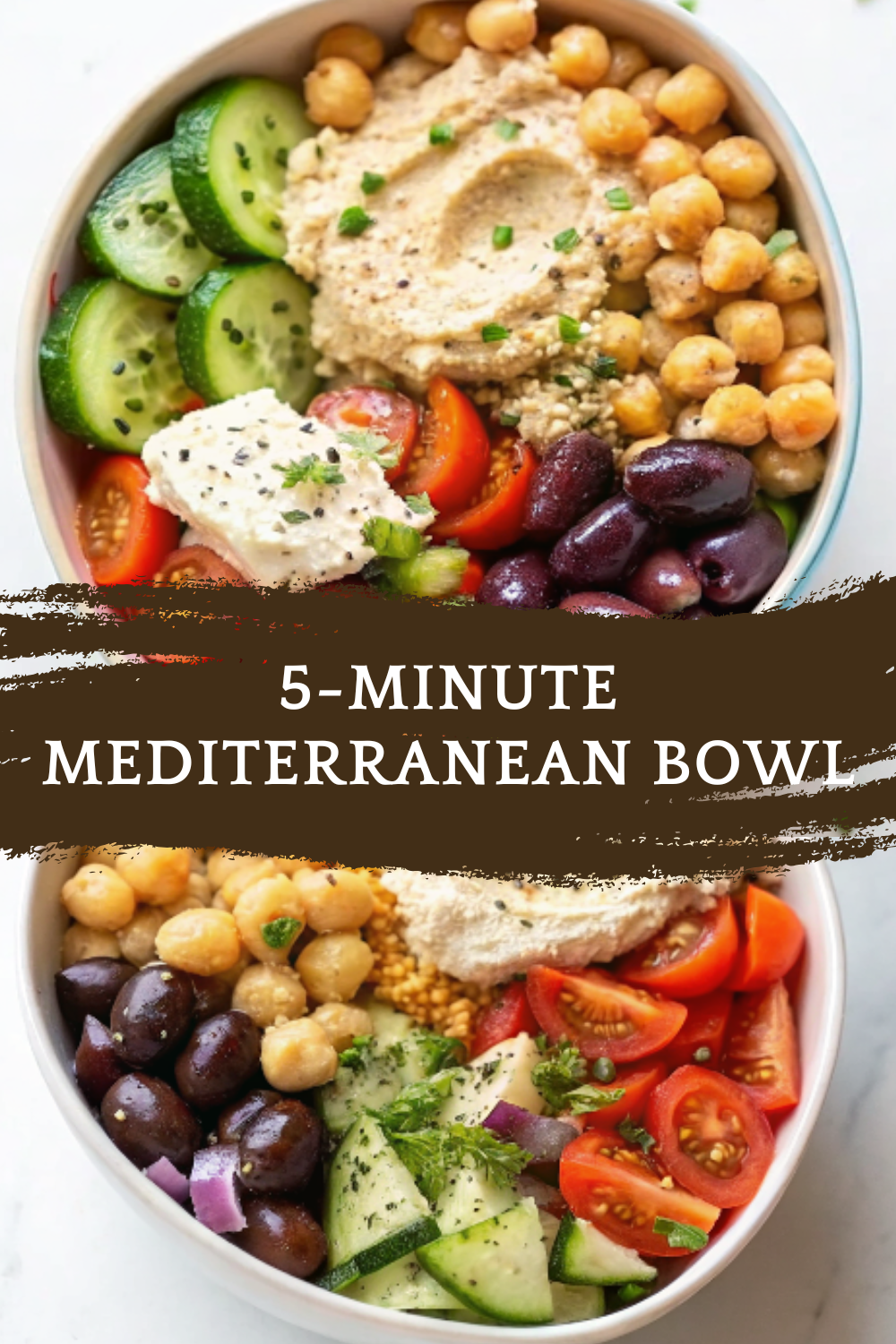 5-Minute Mediterranean Bowl – Healthy Lunch Meal Prep