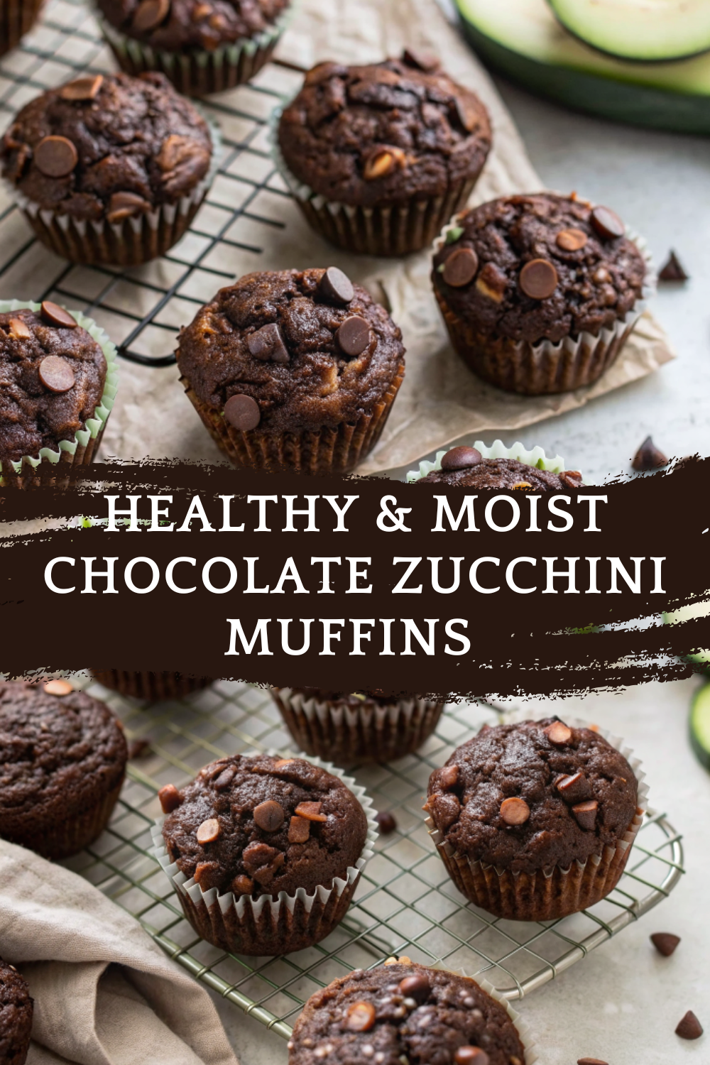 Healthy & Moist Chocolate Zucchini Muffins – Wholesome, Chocolatey, and Perfectly Tender