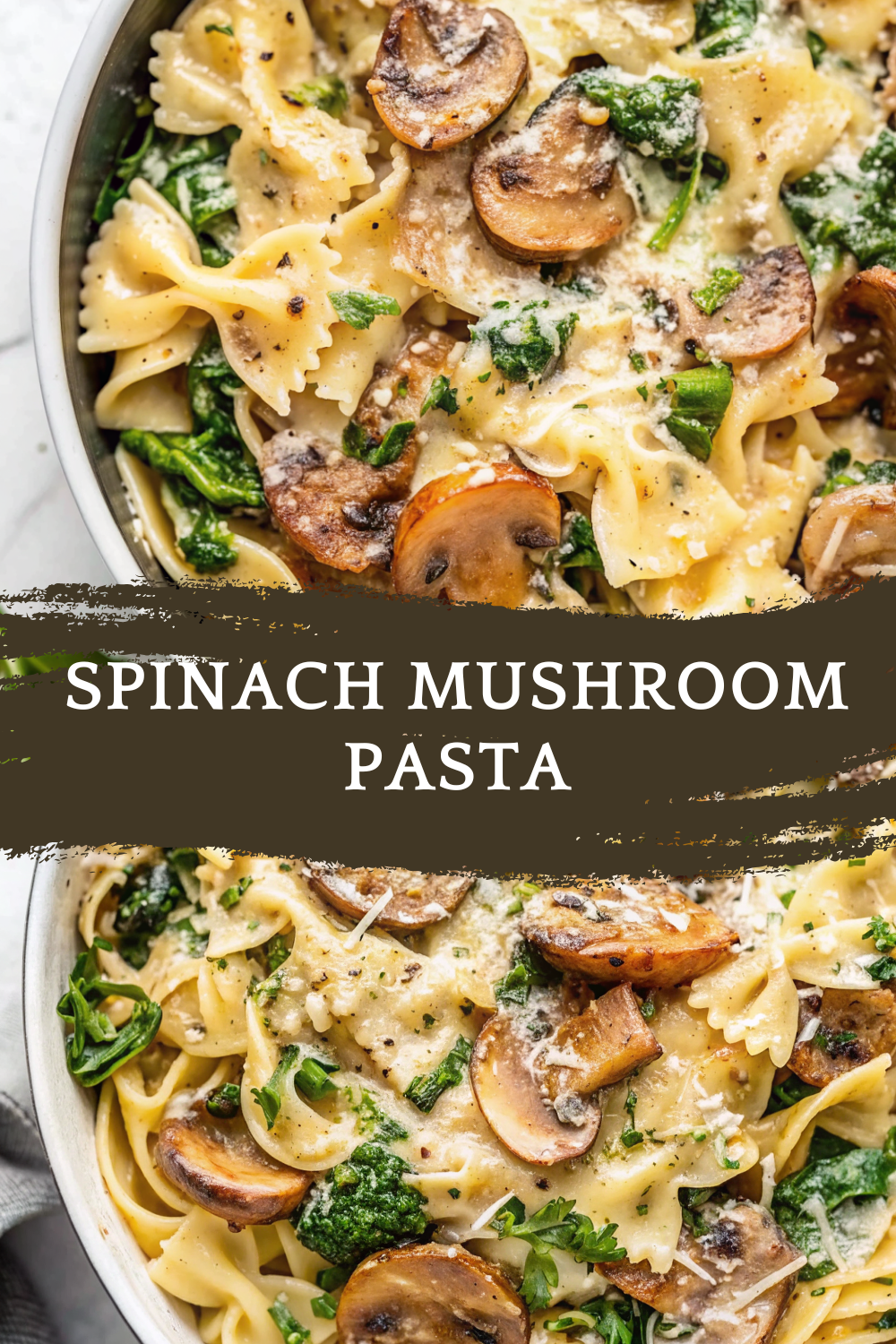 Spinach Mushroom Pasta – A Creamy, Comforting, Flavor-Rich Pasta Dish with Garlic, Parmesan, and Fresh Greens