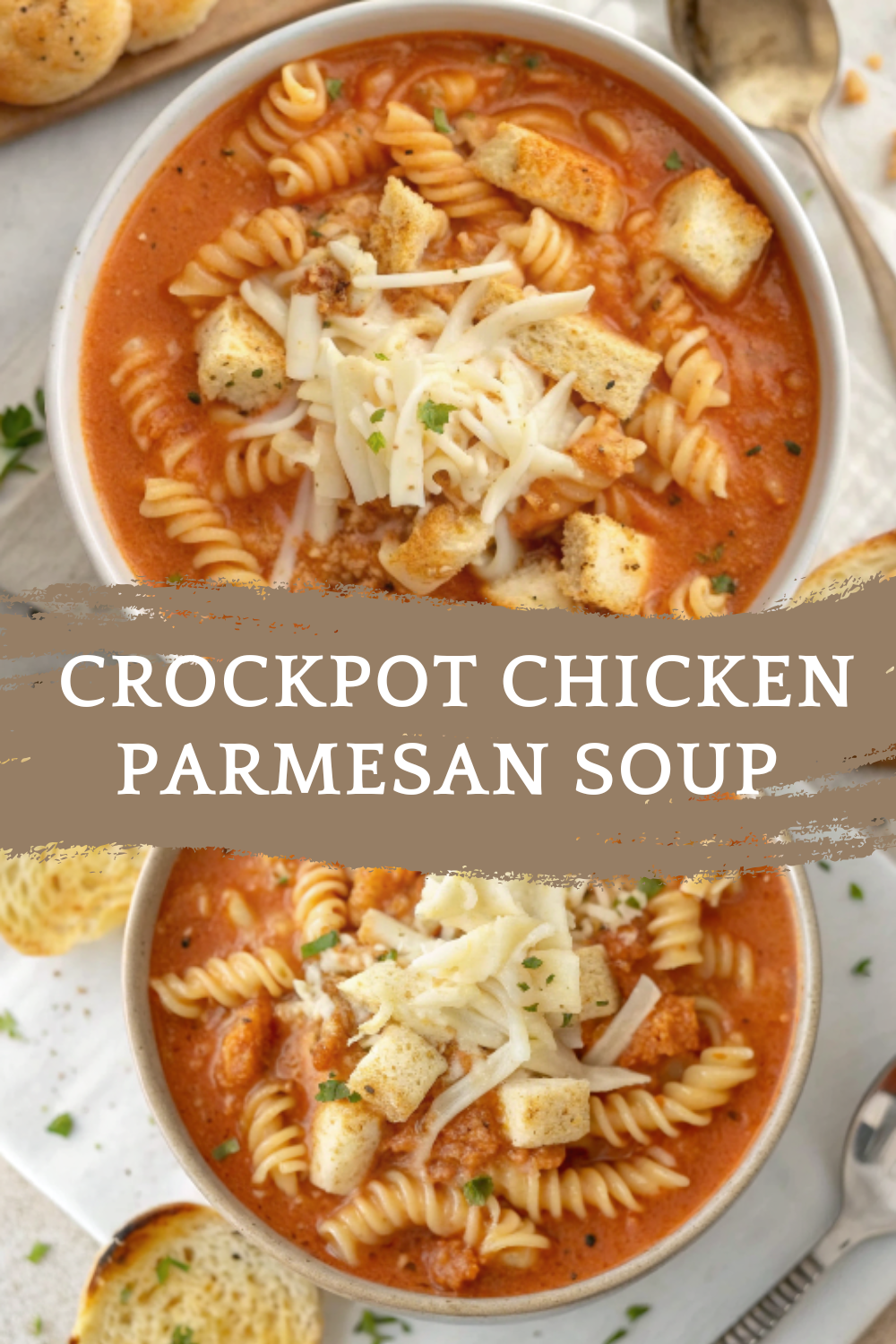 Crockpot Chicken Parmesan Soup – Creamy, Comforting & Easy Italian-Inspired Flavor